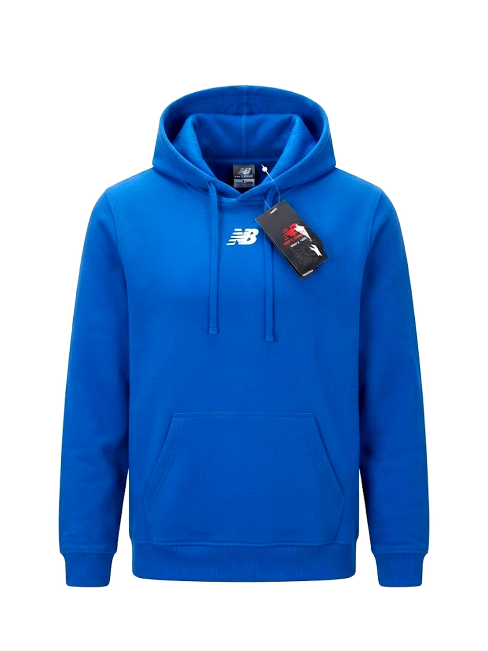 NWT New Balance Men's Blue Relaxed Fit Pullover Hoodie Sweatshirt Size Small S